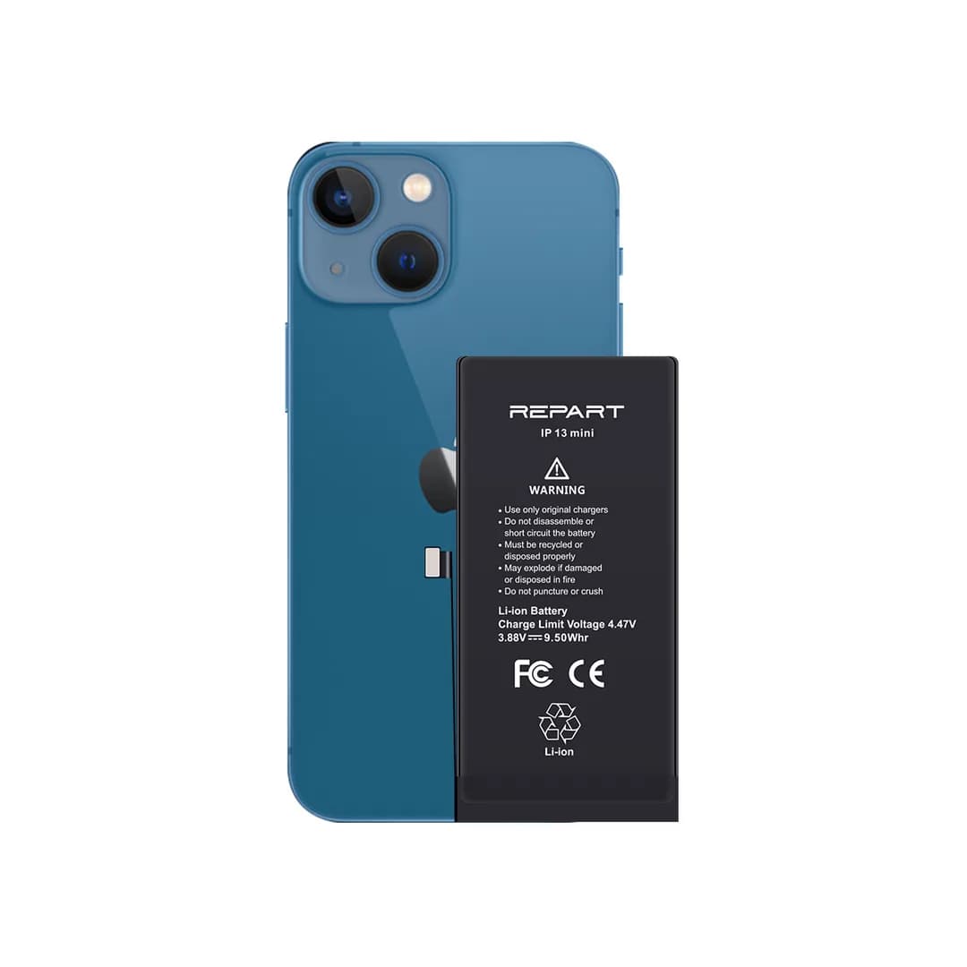 Gemtech Repart Apple iPhone 13 Mini Uyumlu 2520 mAh Güçlendirilmiş Batarya (Diagnostic Used)