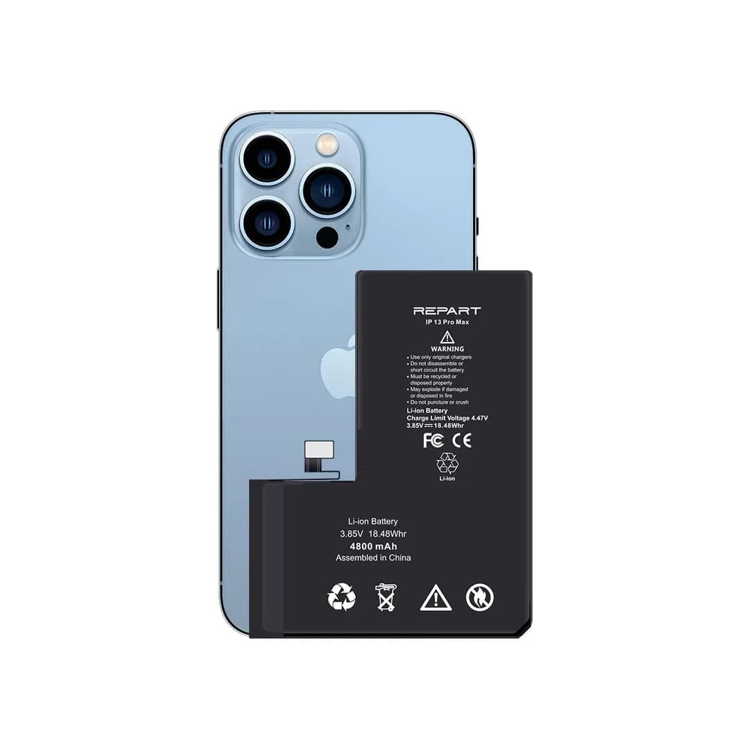 Gemtech Repart Apple iPhone 13 Pro Max Uyumlu 4800 mAh Güçlendirilmiş Batarya