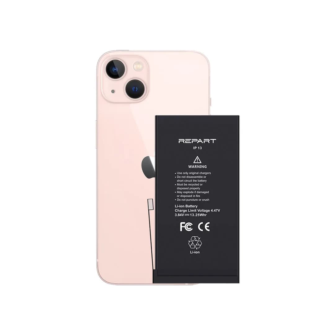 Gemtech Repart Apple iPhone 13 Uyumlu 3500 mAh Güçlendirilmiş Batarya (Diagnostic Used)